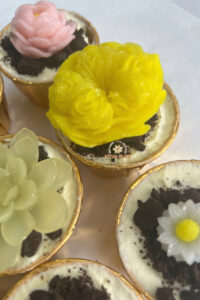 Rau câu hoa 3D màu vàng làm từ bột sầu riêng sấy phun Vital Plus